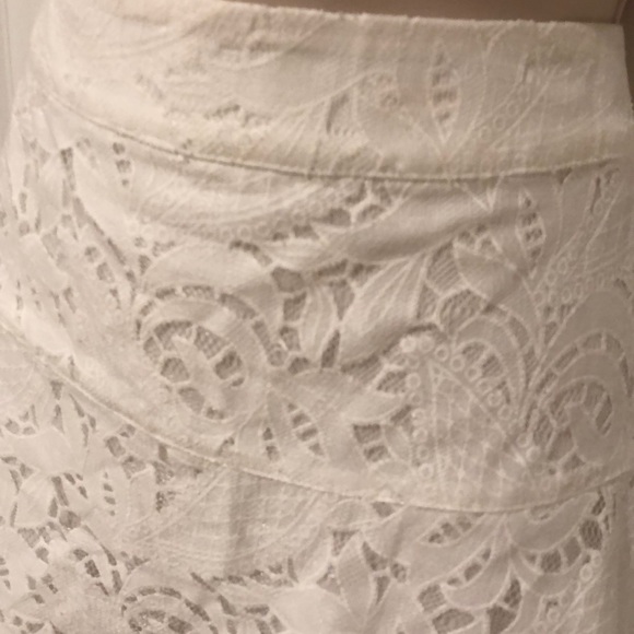 NWT white lace A line skirt from NY&C Sz 18 (16) - Picture 2 of 6